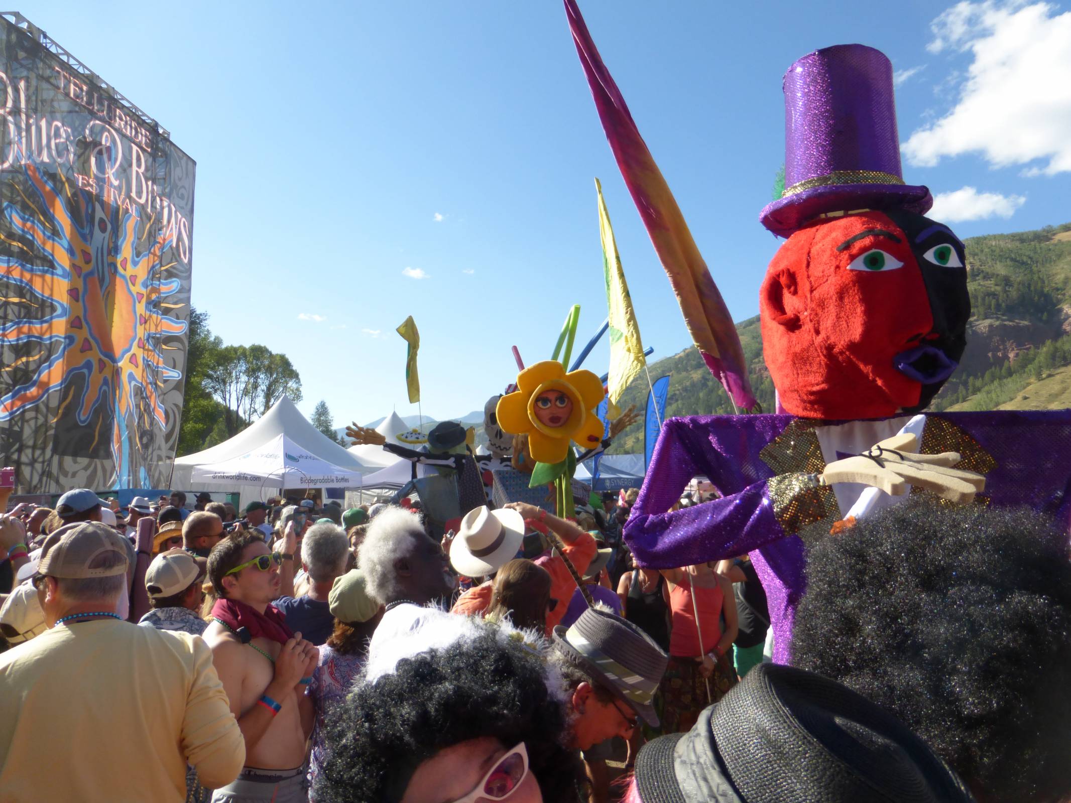 Living Folklore parade at the Telluride Blues & Brews Festival