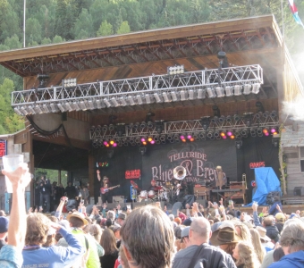 Band performing on the Telluride Blues & Brews Festival Main Stage
