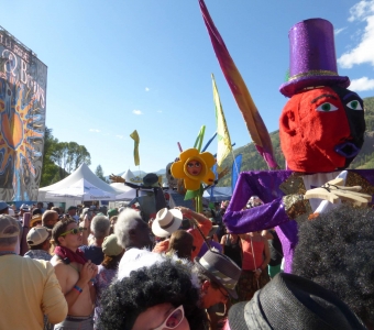 Living Folklore parade at the Telluride Blues & Brews Festival